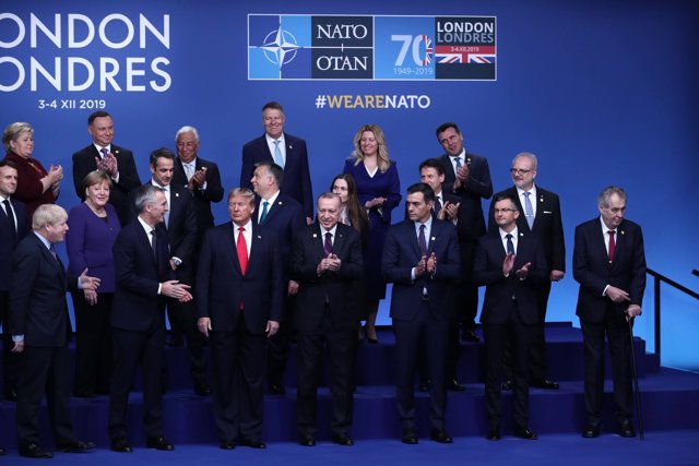 Mandatarios en la Cumbre de la OTAN de Londres 