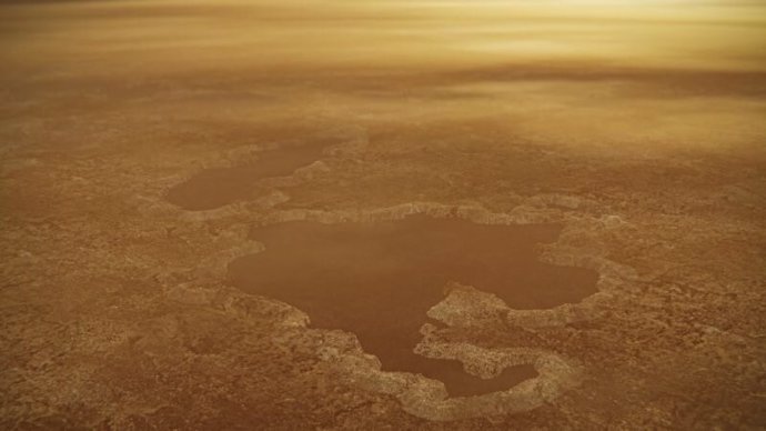 Un mix explosivo despide burbujas de nitrógeno de los lagos de Titán