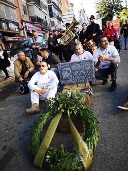 Manifestación en San Juan contra la "muerte del comercio"