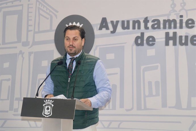 El  portavoz del Grupo Municipal del PP en el Ayuntamiento de Huelva, Jaime Pérez.