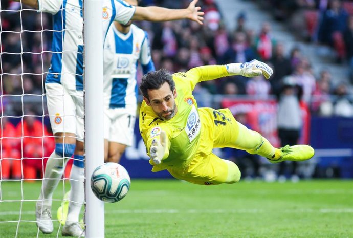 Diego Lopez, player of Espanyol from Spain, in action during the spanish league La Liga football match played between Atletico de Madrid and Espanyol  at Wanda Metropolitano Stadium on November 10, 2019, in Madrid, Spain