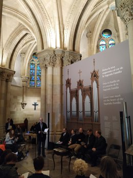 Presentación del nuevo órgano romántico que tendrá la cripta de la Sagrada Família