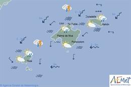 El tiempo en Baleares hoy, 5 de diciembre de 2019.