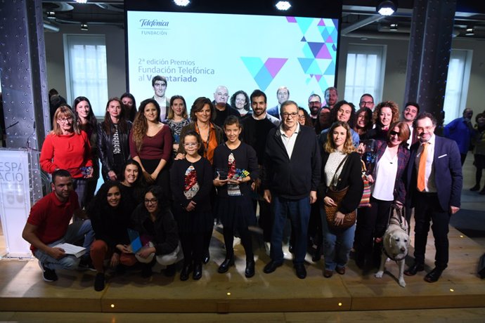 Fundación Telefónica entrega sus premios a las 5 mejores iniciativas de voluntariado en España