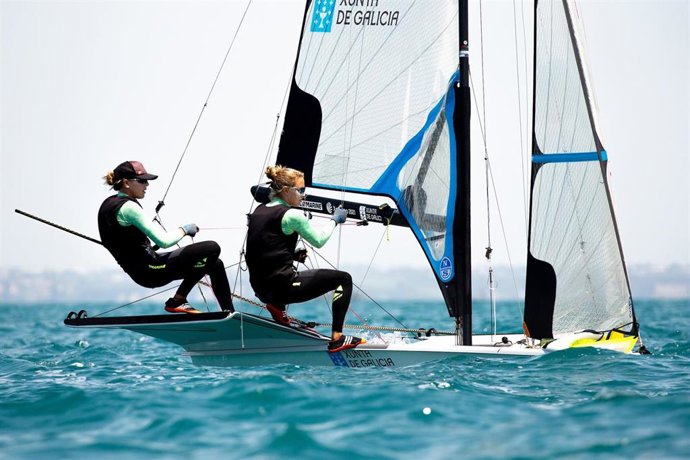 Patricia Suárez y Nicole van der Velden en el Campeonato del Mundo