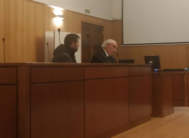 El 'revientamisas' de Becilla, durante la vista en la Audiencia de Valladolid donde se ha conformado con una multa, en lugar del año de cárcel que le pedía el fiscal.