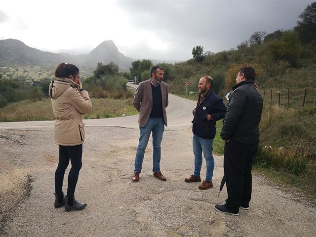 Javier Pizarro en una visita al municipio de Grazalema
