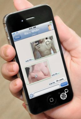 Una imagen que recrea 'sexting'