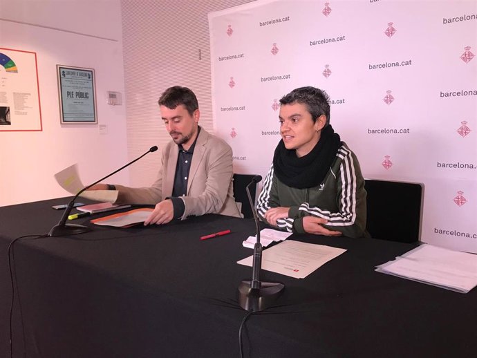 Los concejales Marc Serra y Lucía Martín, BComú