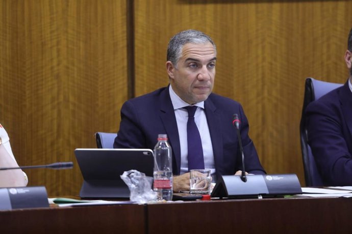 Elías Bendodo, en el Parlamento