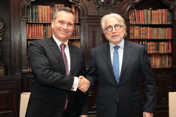 Rafael Íñigo García (Aenor) y Josep Sánchez Llibre (Foment del Treball), este jueves