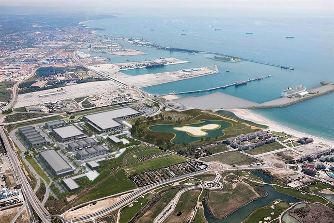 Vista aérea de la ZAL del Puerto de Tarragona