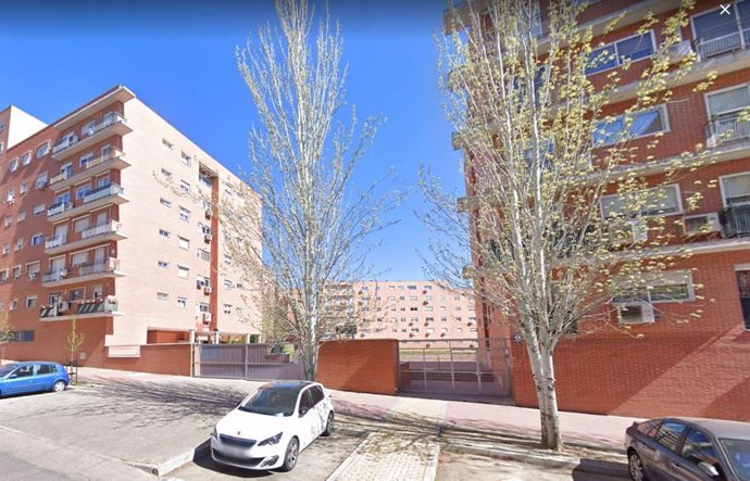 Zona en la que vivía la mujer fallecida, en la calle Caliza de Vicálvaro