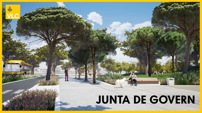 Render del futuro Parque de les Coves Carolines de Benimmet
