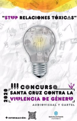 Cartel de la campaña de violencia de género del Ayuntamiento de Santa Cruz de Tenerife