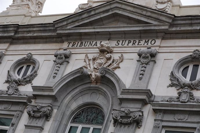 La fachada del edificio del Tribunal Supremo, en Madrid.