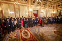 Día de estrenos en el Congreso en el acto central del aniversario de la Constitución