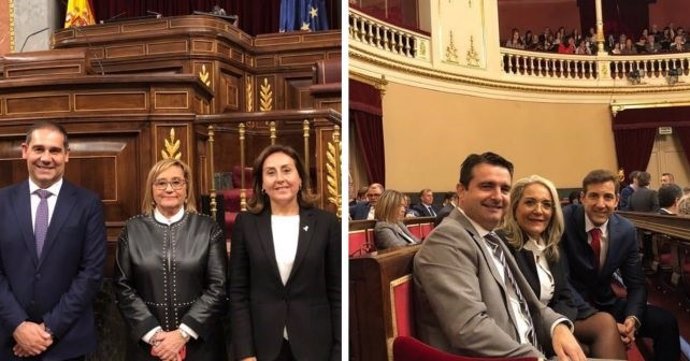 Diputados y senadores del PSOE toman posesión con el encargo de defender los intereses y reivindicaciones de Huelva en Madrid