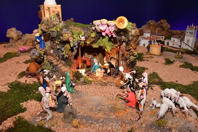 Belén de plastilina.