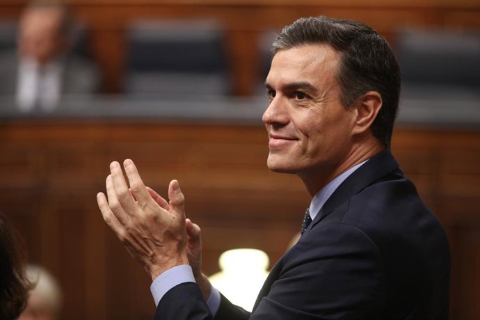 El president del Govern central en funcions, Pedro Sánchez, durant la sessió de constitució de les Corts per a la XIV Legislatura al Congrés dels Diputats, Madrid (Espanya), 3 de desembre del 2019..