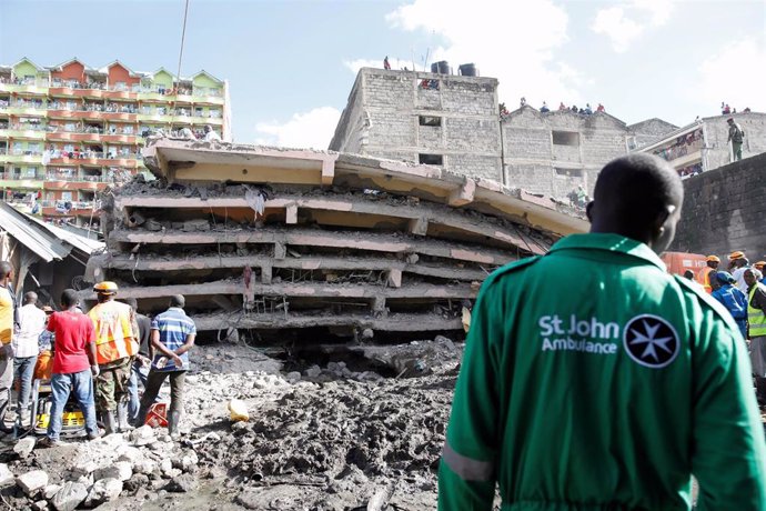 Edificio colapsado en Nairobi