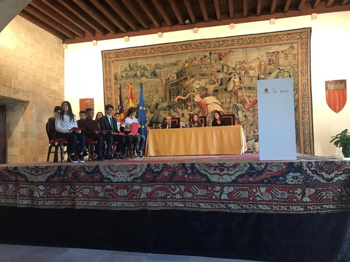 Acte de celebració del Dia de la Constitució en l'Almudaina