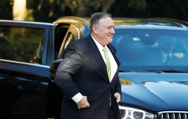 Pompeo and Áñez talk about the restoration of diplomatic relations between the US and Bolivia El secretario de Estado de Estados Unidos, Mike Pompeo.