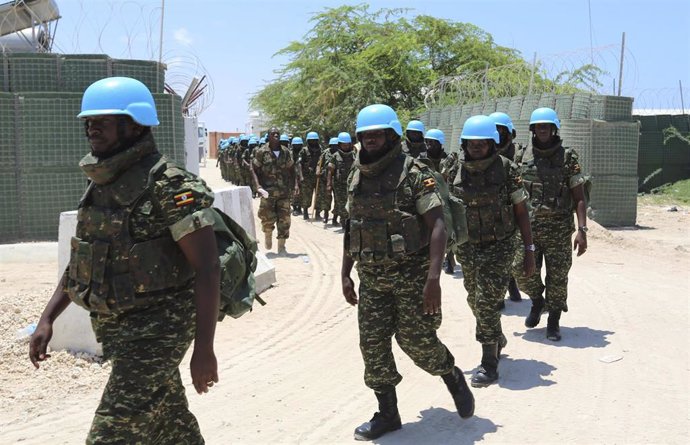 Cascos azules ugandeses en Somalia (archivo)