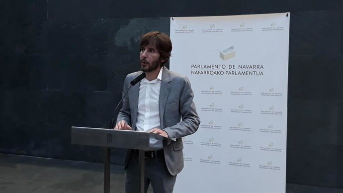 El portavoz de Podemos, Mikel Buil.