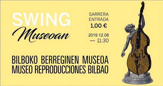 Cartel del ciclo Swing Museoan del Museo de Reproducciones Artísticas de Bilbao