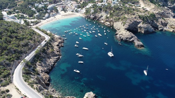 Imagen aérea Cala Vedella