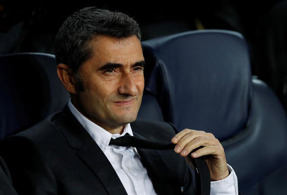 El entrenador del FC Barcelona, Ernesto Valverde