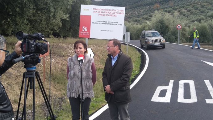 Diputación de Córdoba invierte en la reparación parcial de la CO-7208