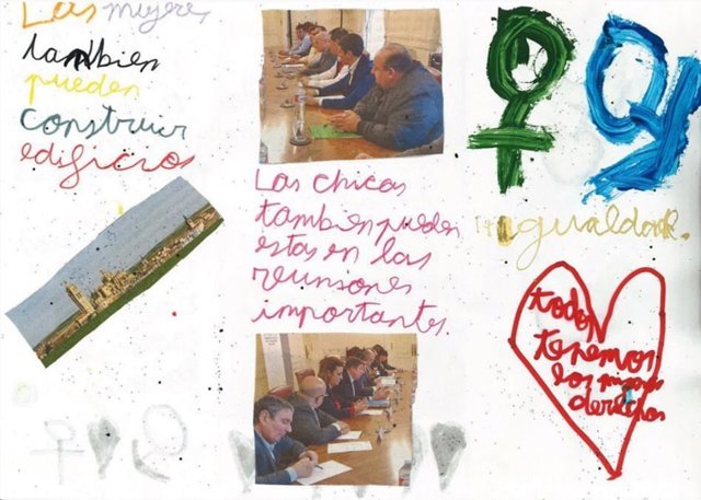 Página del fancine elaborado por niños de Peguerinos