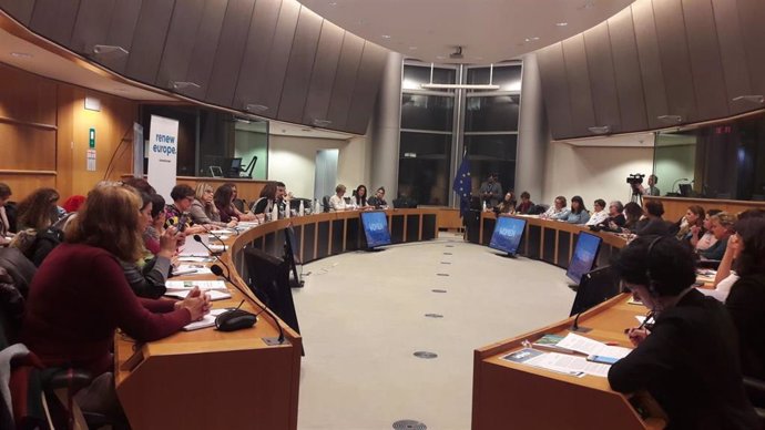 Soraya Rodríguez en el seminario 'El rol de las mujeres en el mundo rural', celebrado en el Parlamento Europeo.