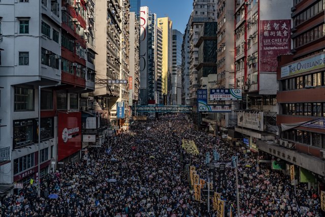Marchas en Hong Kong