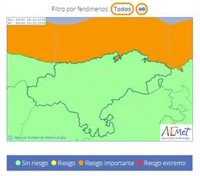 Cantabria estará este lunes en riesgo por oleaje