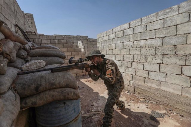 Miliciano proturco en el norte de Siria