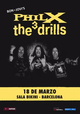 Cartel del concierto de 'Phil X and The Drills'