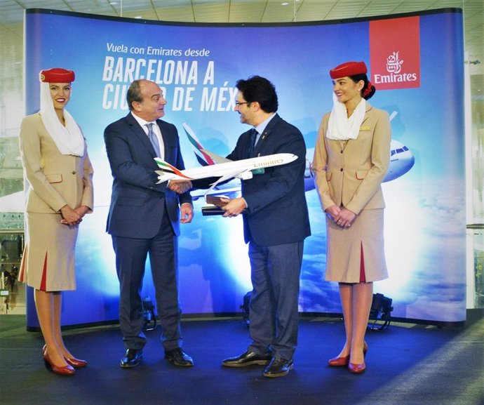 Emirates inaugura un vuelo que conecta Barcelona con Ciudad de México