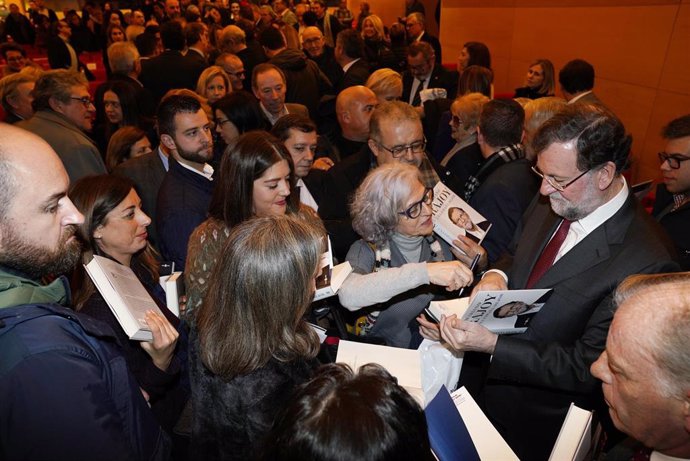 El expresidente Rajoy en la presentación del libro 'Una España mejor' de Mariano Rajoy a 9 de diciembre de 2019