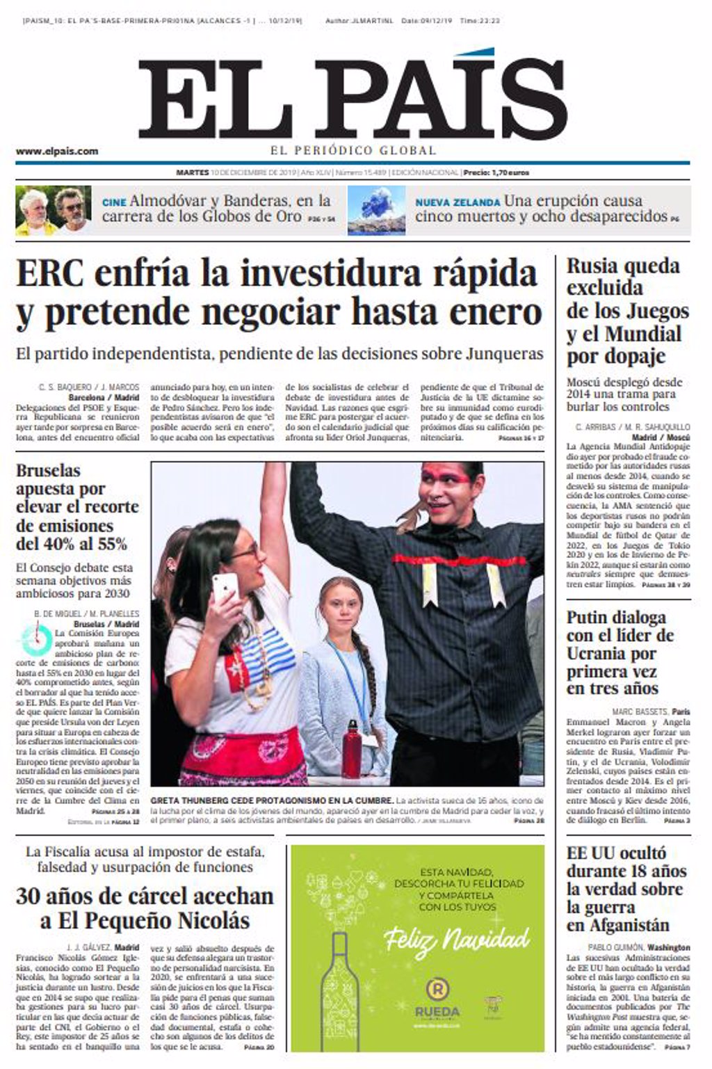 Las Portadas De Los Peridicos De Hoy Martes 24 De Julio