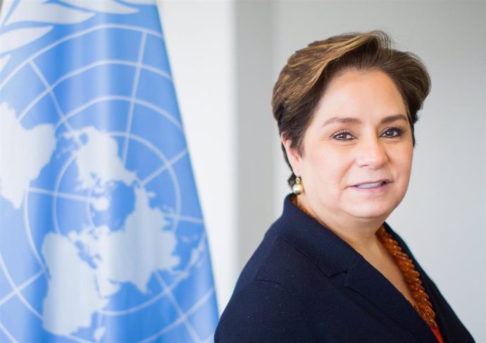 La secretaria ejecutiva de la Convención de Cambio Climático de la ONU, Patricia Espinosa