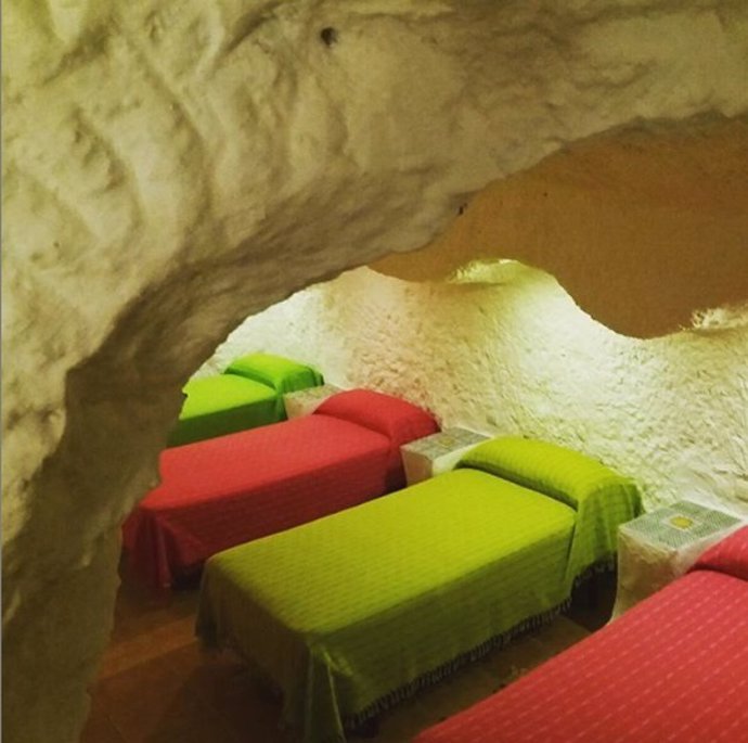 Imagen de archivo de un alojamiento turístico en una casa cueva de Granada