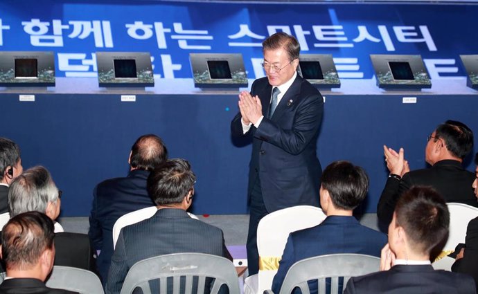 Moon Jae In, presidente de Corea del Sur.