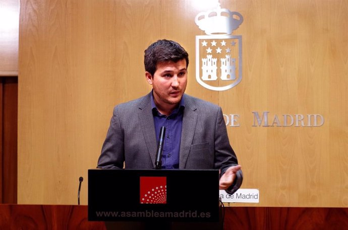 El portavoz del Grupo Parlamentario de Más Madrid en la Asamblea de Madrid, Pablo Gómez Perpiny.