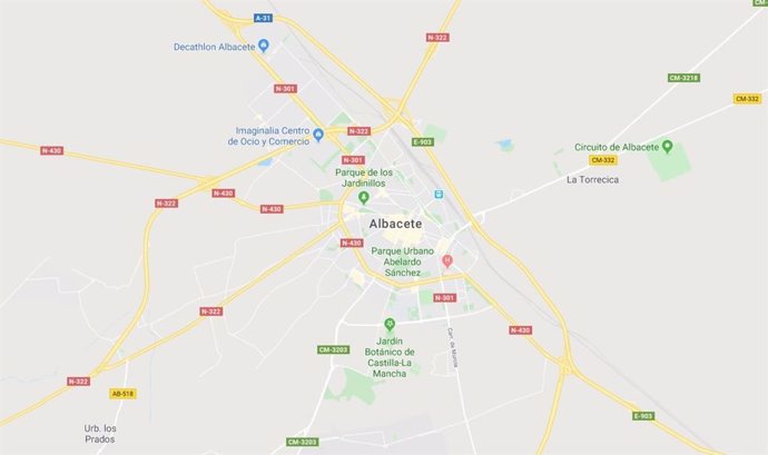 Imagen de Albacete en Google Maps
