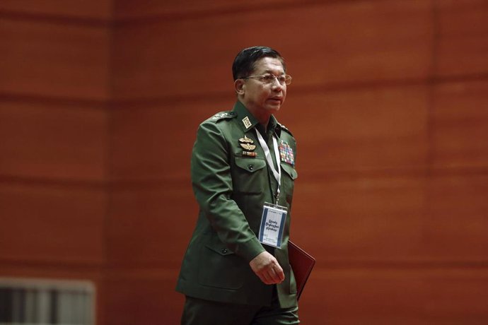 General Min Aung Hlaing, jefe del Estado Mayor del Ejército birmano