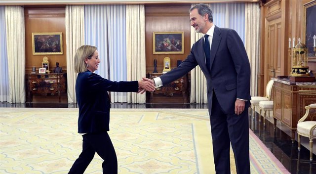 El Rey Felipe VI recibe a la portavoz de Coalición Canaria en el Congreso de los Diputados, Ana Oramas