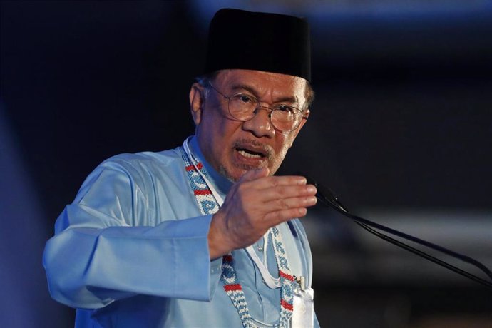 El presidente del Partido de la Justicia Popular, Anwar Ibrahim.